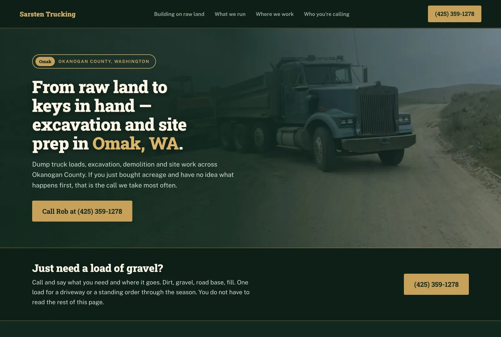 Sarsten Trucking — screenshot